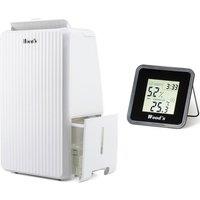 Wood s MRD10GKIT 10L Dehumidifier with Hygrometer White