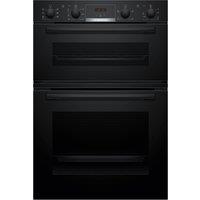 Bosch MBA533BB3B Series 4 Built In Hot Air Double Oven in Black