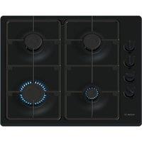 Bosch PBP6B6K60 Series 2 60cm 4 Burner Gas Hob in Black