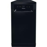 Hotpoint HP2FE10CS90B 45cm Slimline Dishwasher in Black 10 Place Setti