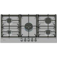 Neff T29CIR8N0 N70 90cm 5 Burner Gas Hob in Stainless Steel Wok Burner
