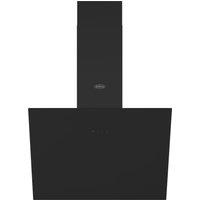 Belling 444411678 60cm Angled Chimney Hood in Black Glass 3 Fan Speeds