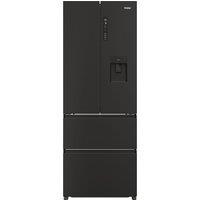 Haier HFR5719EWPB American Fridge Freezer in Slate Black with Water No