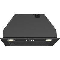 Culina UBSCAN52BK 52cm Canopy Extractor Hood in Black 3 Speed Fan