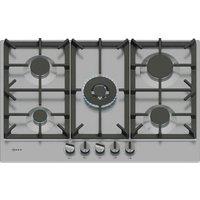 Neff T27CIQ8N0 N70 75cm 5 Burner Gas Hob in Stainless Steel Cast Iron