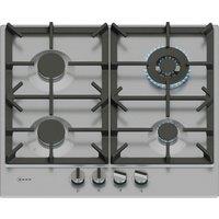 Neff T26CIH8N0 N70 60cm 4 Burner Gas Hob in Stainless Steel Cast Iron
