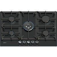 Neff T27CIQ8S0 N70 75cm 5 Burner Gas Hob in Black Cast Iron Supports W