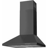 Lifestyle AEHCHIM60BK 60cm Chimney Hood in Black 3 Speed Fan