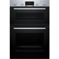 Bosch MBA533BS3B Series 4 88cm Built In Electric Double Oven in Black