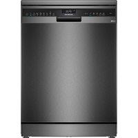 Siemens SN25EC13CE iQ500 60cm Dishwasher in Brushed Black Steel 14 Pla