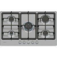 Neff T27GKQ8N0 N50 75cm 5 Burner Gas Hob in Stainless Steel Wok Burner