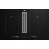 Beko HIXI84700UP 82cm 4 Zone Induction Hob with Integrated Vented Extr