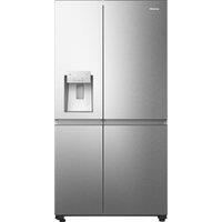 Hisense RS818N4TIC American Fridge Freezer in Stainless Steel with Ice