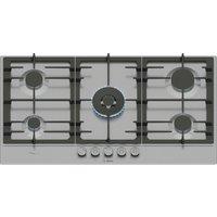 Bosch PCR9A5I90 Series 6 90cm 5 Burner Gas Hob in Stainless Steel Dual