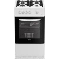 Indesit I5G1KMW 50cm Single Oven Gas Cooker in White 55 Litres