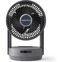 Morphy Richards 820002 Low Noise Cooling Desk Fan Grey Timer Remote Co