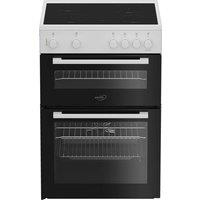 Zenith ZET605W 60cm Twin Cavity Electric Cooker in White Ceramic Hob 6
