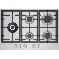 Bosch PCS7A5I90 Series 6 75cm 5 Burner Gas Hob in Stainless Steel Dual