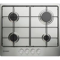 Indesit THP642IXI1 60cm 4 Burner Gas Hob in Stainless Steel