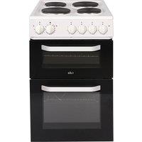 Solt ATCC50W 50cm Twin Cavity Electric Cooker in White Solid Plate Hob