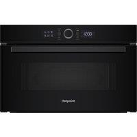 Hotpoint HMD44MBUK Built In Microwave Oven with Grill in Black 31L 100