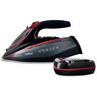 Tower T22035RED Cordless Steam Iron XL Sole Plate Red