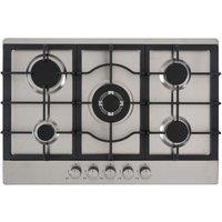 Culina UBGHC701S 75cm 5 Burner Gas Hob in Stainless Steel Wok Burner