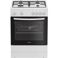 Indesit I6GGMMWUK 60cm Single Oven Gas Cooker in White 4 Gas Burners 6