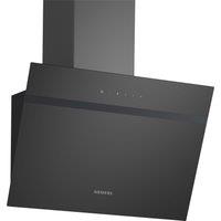 Siemens LC65KDK60B iQ100 60cm Angled Chimney Hood in Black Glass 3 Spe