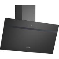 Siemens LC85KDK60B iQ100 80cm Angled Chimney Hood in Black Glass 3 Spe