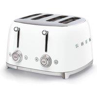Smeg TSF03WHUK 50 s Retro Style 4 Slice Toaster in White