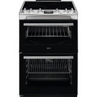 AEG CCX6530ACM 60cm Double Oven Electric Cooker in Stainless Steel Cer