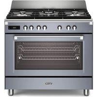 Delonghi BS965MXS 90cm Wide Bassano Dual Fuel Range Cooker in Slate Gr