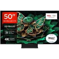 TCL 50C7K UK 50 4K Ultra HD HDR Smart QD Mini LED TV Dolby Vision IQ D