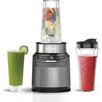 Ninja BN500UK Motorised Compact Blender with Auto iQ Dark Grey 1000W