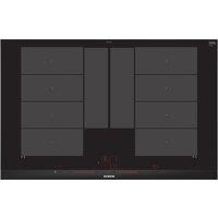 Siemens EX875LYV1E iQ700 80cm 4 Zone Induction Hob in Black with Home