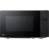 LG MS2082F Microwave Oven Black Manual Dial Controls 20L 700W