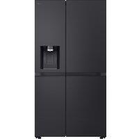 LG GSLE91EVAB InstaView American Fridge Freezer in Essence Black Steel