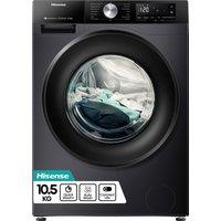 Hisense WF3S1043BB3 10 5kg 1400 Spin Washing Machine in Black A Rated