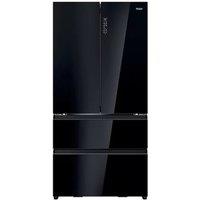 Haier HFR79F19DFGB FD 90 Series 7 American Fridge Freezer in Glass Ino
