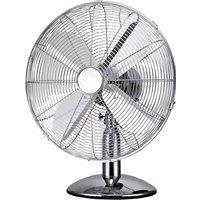 Highlands FAN011 12 Desk Fan in Chrome