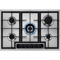 AEG HGB75420YM Series 6000 75cm 5 Burner Gas Hob in Stainless Steel wi