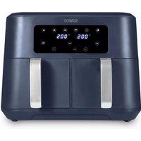 Tower T17137CMNB 8 5L Vortx Dual Basket Air Fryer with Dual Cook Funct