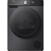 Hisense DH5S102BB 10kg Heat Pump Condenser Dryer in Black A Rated Conn