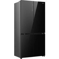 Hisense RQ768N4GBE American Fridge Freezer in Black Frost Free