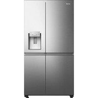 Hisense RS818N4IIE American Fridge Freezer in Inox Look with Ice Water