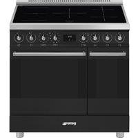 Smeg C92IPMB2 90cm Symphony Classic Induction Range Cooker in Matt Bla