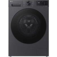 LG F4X5013TBB 13kg 1400 Spin Washing Machine in Matte Black A Rated wi