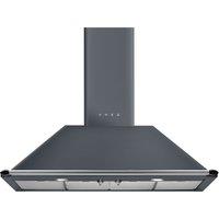 Smeg KT110GRE 110cm Victoria Chimney Hood in Slate Grey A Rated