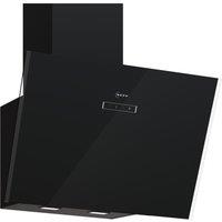 Neff D63IDF1S0B N50 60cm Angled Chimney Hood in Black Glass 3 Speed Fa